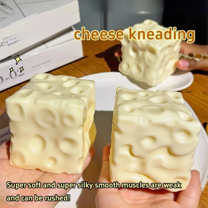 Light Yellow Cheese Cube Squishy