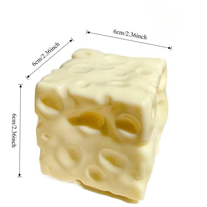 Light Yellow Cheese Cube Squishy