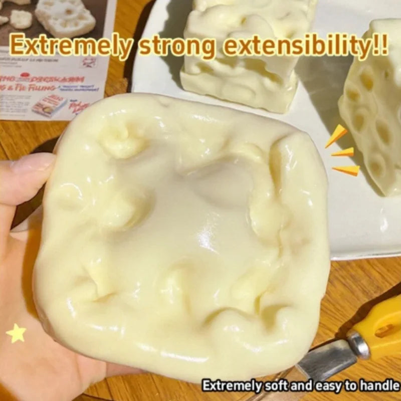 Light Yellow Cheese Cube Squishy